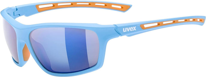 uvex Unisex Sportstyle 229 Sportbrille (1er Pack) Einheitsgrösse Blue/Mirror Blue, Einheitsgrösse Bl