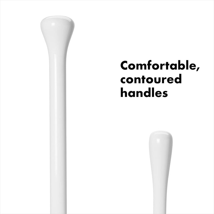 OXO Good Grips Hideaway WC-Bürste und Kolben, Weiss Set, Set