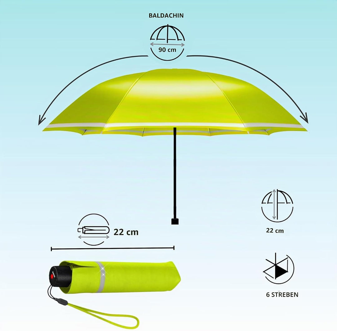 Knirps Rookie manual Kinder Regenschirm lime, 90 cm, Lime