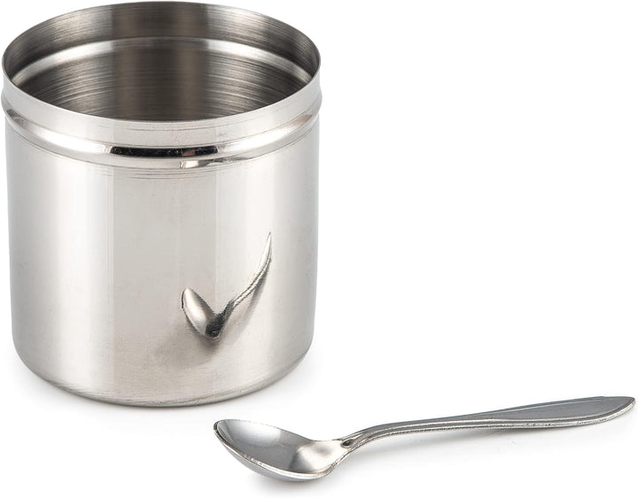 Indian Tiffin Masala Dabba Luftdichter Gewürzbehälter - Lebensmittelqualität aus Edelstahl - mit Gew