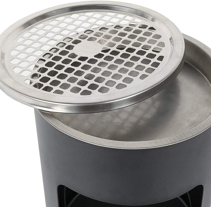 XUANYU 1er/2er-Set 30 liter Mülleimer mit Aschenbecher Standaschenbecher für Draussen Herausnehmbare