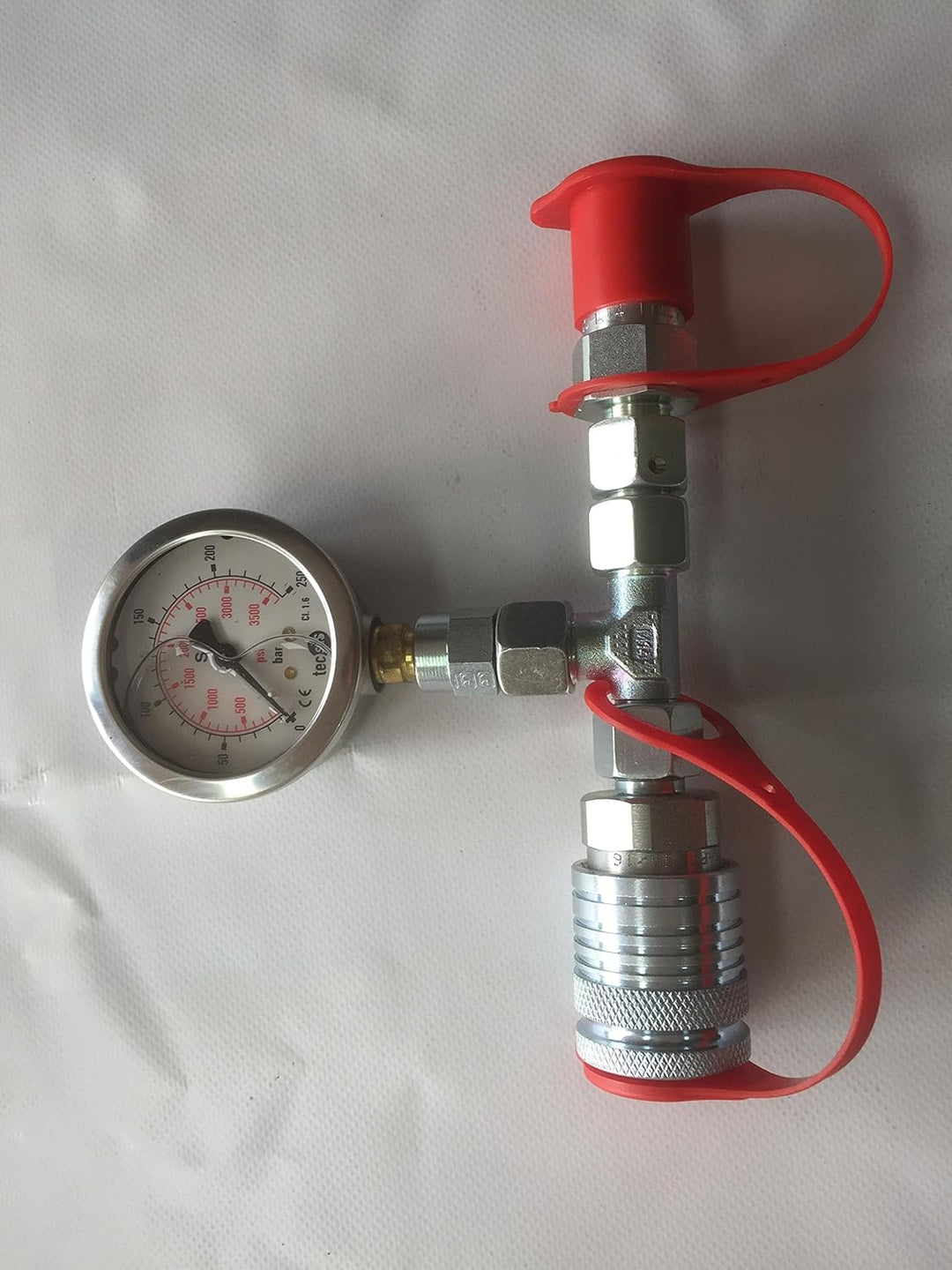 Manometer 250bar mit Stecker und Muffe