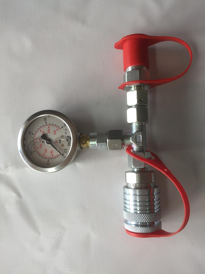 Manometer 250bar mit Stecker und Muffe