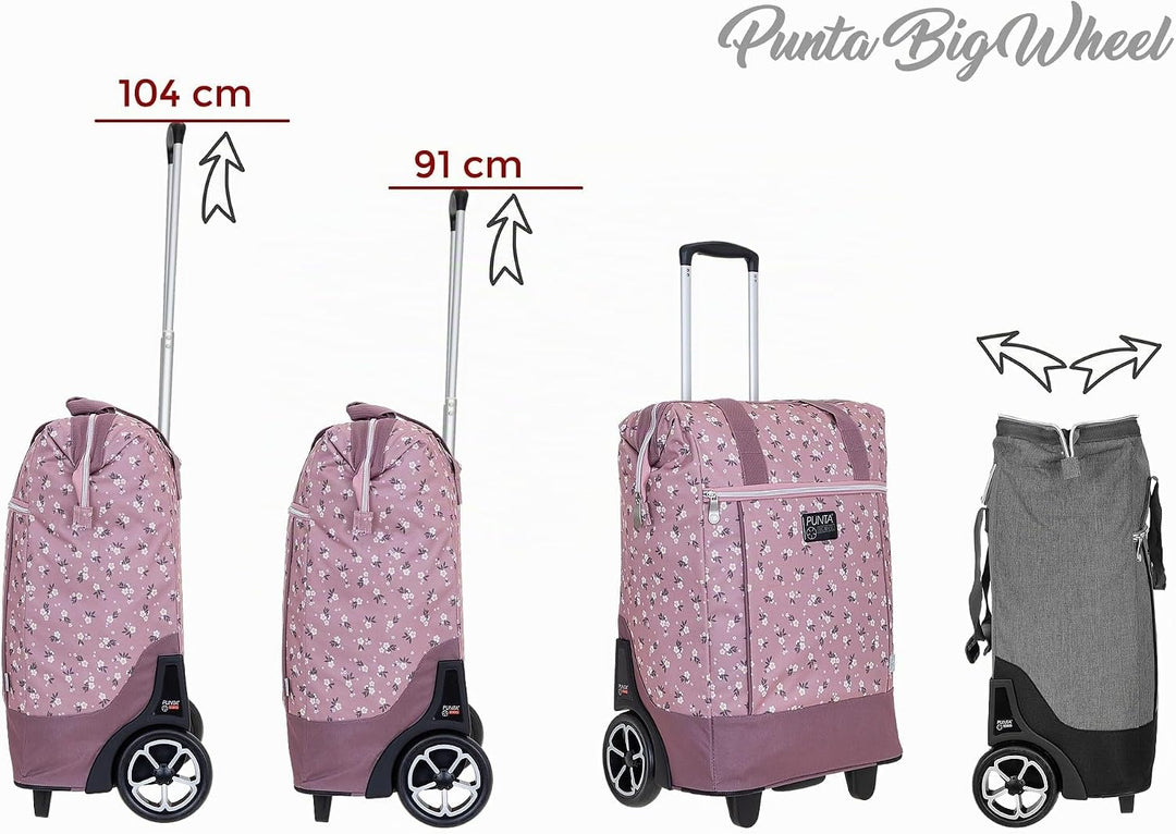 Punta Big Wheel Einkaufsroller Einkaufswagen Shopping Trolley Einkaufstrolley Trolly 10303 + Thermot
