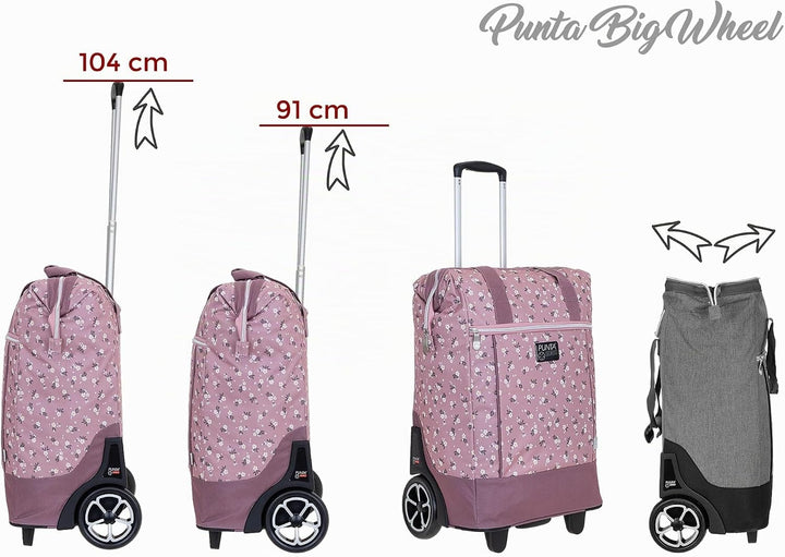 Punta Big Wheel Einkaufsroller Einkaufswagen Shopping Trolley Einkaufstrolley Trolly 10303 + Thermot
