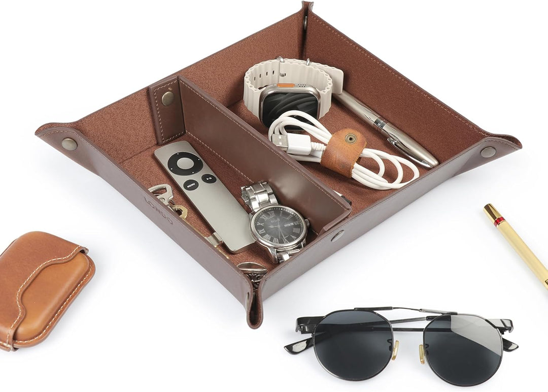 Londo Leder Taschenleerer - Vide Poche - Ledertablett Organizer, Praktische Aufbewahrungsbox - für G