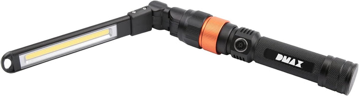 DMAX ULG103, LED-Taschenlampe mit verschiedenen Aufsätzen, 350 Lumen, aufladbar, 40414