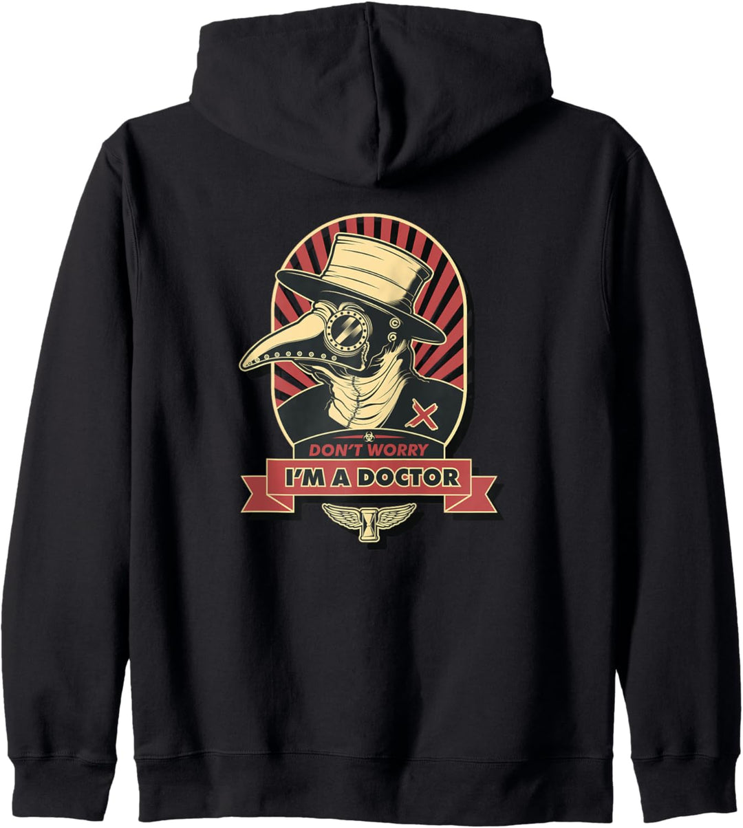 Retro Pointy Nose Plague Dr. Goggles Steampunk Apocalypse Kapuzenjacke