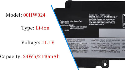 AKKEE 00HW024 Laptop Akku für Lenovo ThinkPad T460S T470S Series SB10F46462 01AV406 01AV405 01AV407