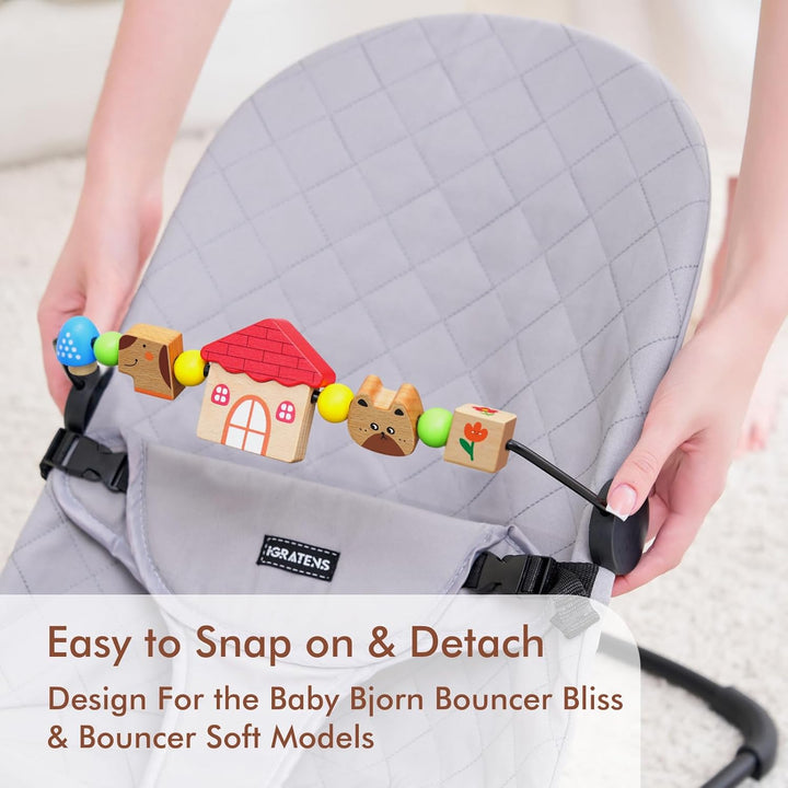 Babywippen-Spielzeugstange, Spielzeug für Babywippen Soft & Bliss, einfach anzubringen und zu entfer