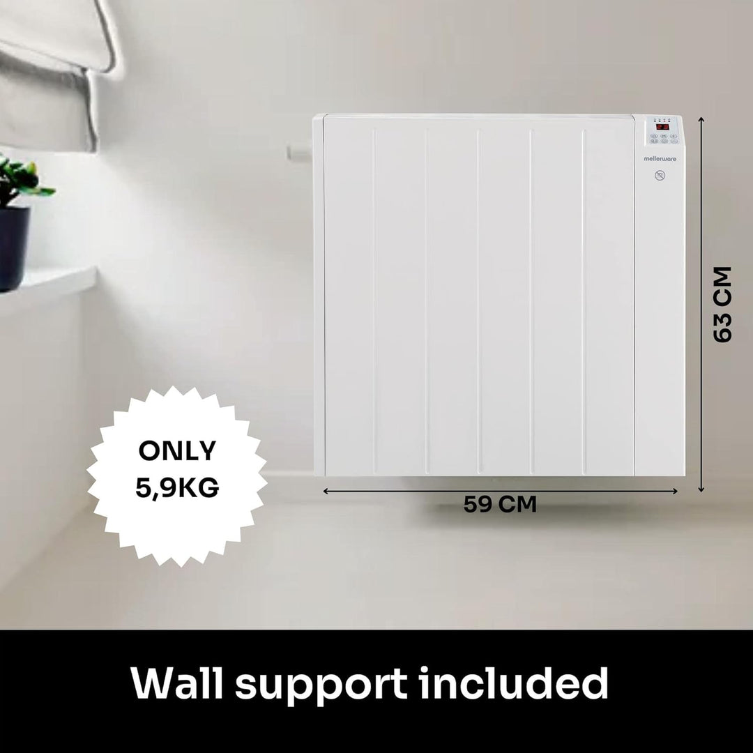 Mellerware - Heizkörper Energiesparend Comfy! 1200W WIFI | 3 Stufen + Einstellbare Temperatur | Time
