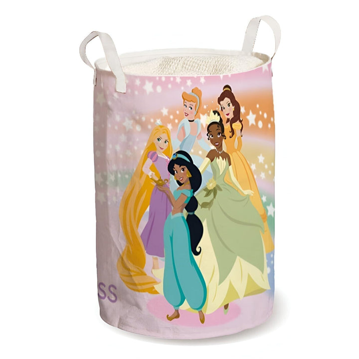Disney Prinzessinnen Kinder Aufbewahrungskorb – Faltbarer Wäschekorb mit Prinzessinnen-Motiv – H 50