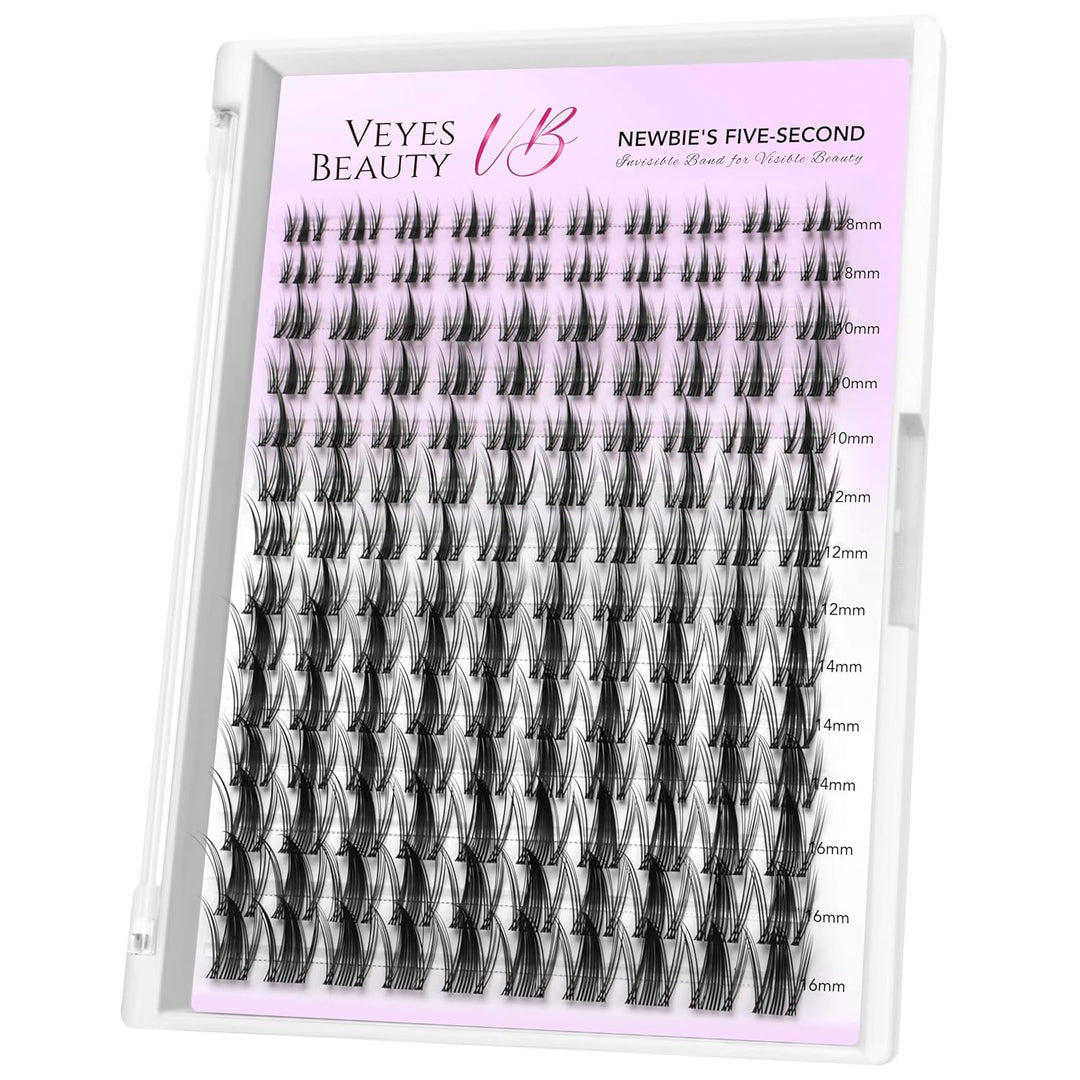 VEYESBEAUTY Wimpern Extensions 5-Sekunden-Wimperncluster Cluster Lashes Fake Lashes Wimpernverlänger