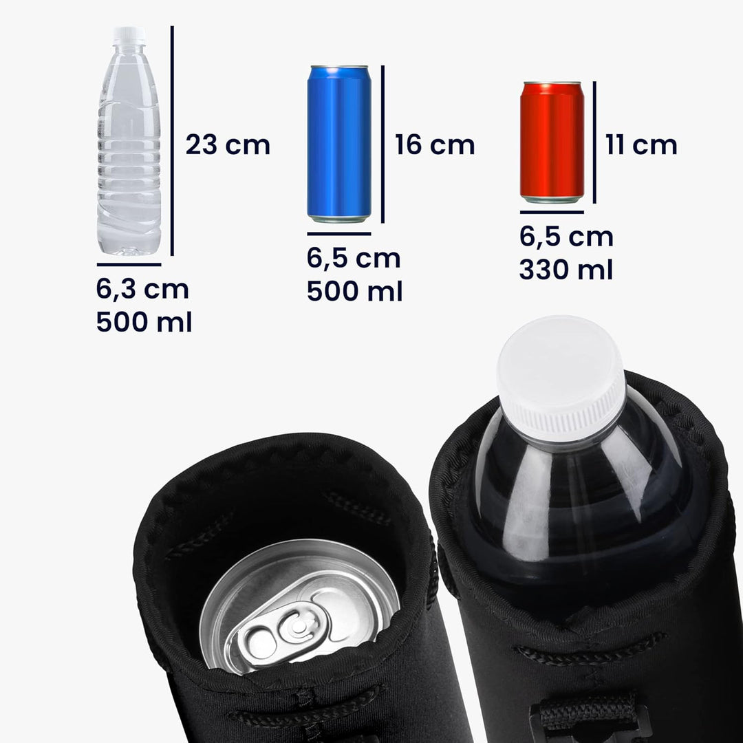 kwmobile 2x 330-500ml Flasche Flaschenkühler Flaschenträger - für Bier Limo Wasser - aus isoliertem