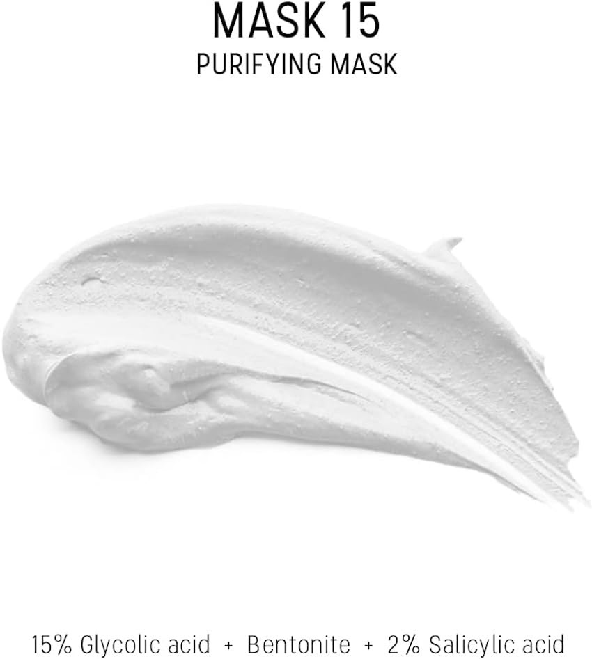Dermaceutic Mask 15 - Talgregulierende Gesichtsmaske - Glykolsäure, Salicylsäure und Bentonit-Tonerd