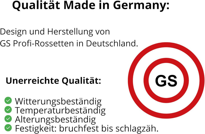 Rosetten Abdeckung für Rohre, Heizungen, Geländer - EINFACHE MONTAGE, Rohrverkleidung MADE IN GERMAN