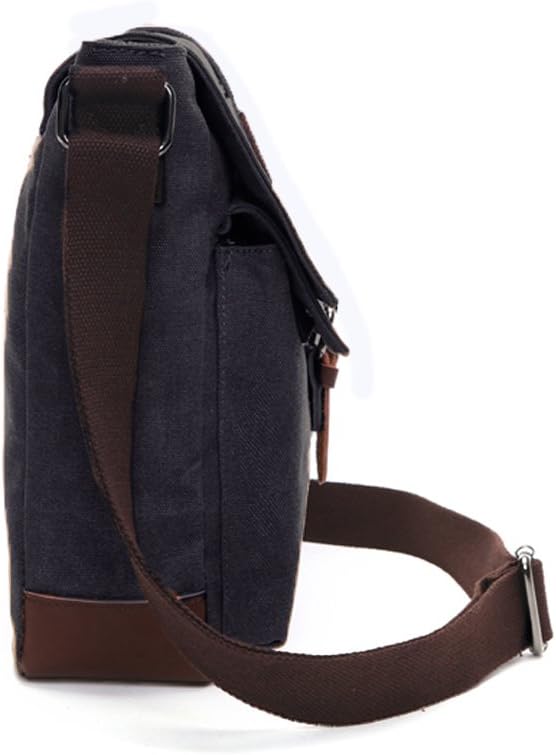 LOSMILE Herren Umhängetasche Schultertasche 16 Zoll Kuriertasche Canvas Laptop Tasche Messenger Bag