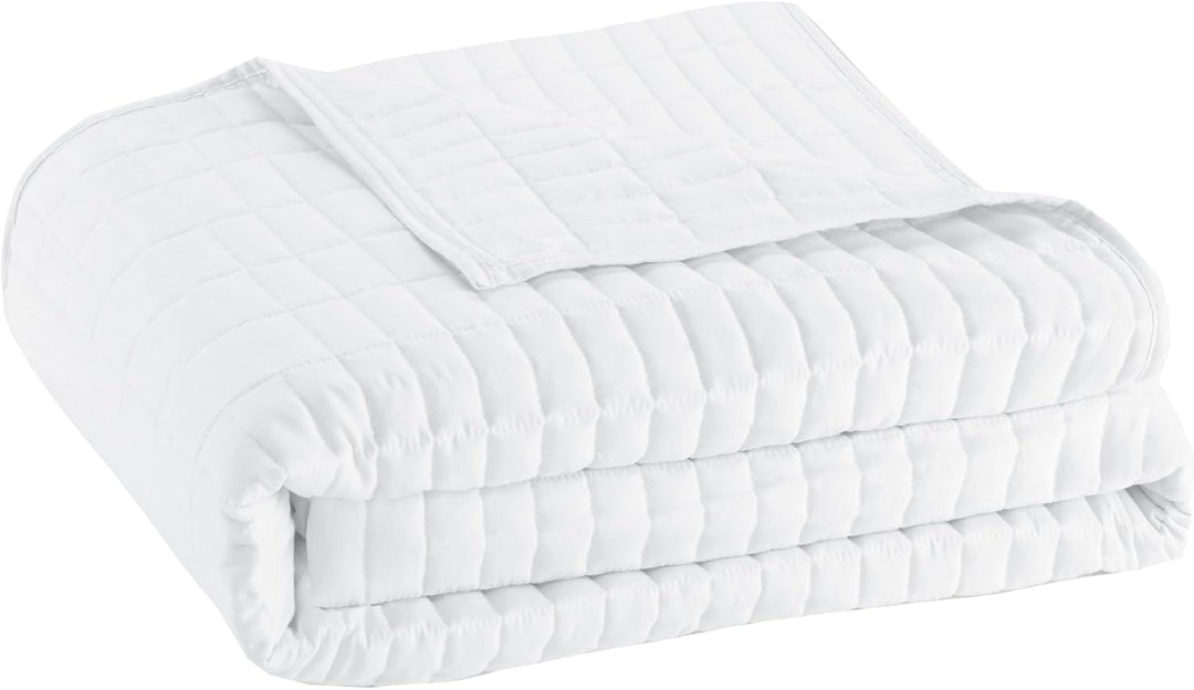 Comfort Spaces Gemütliche Ganzjahres-Bettwäsche mit Bettvolant Tagesbett-Set, Textil, Kienna Weiss,