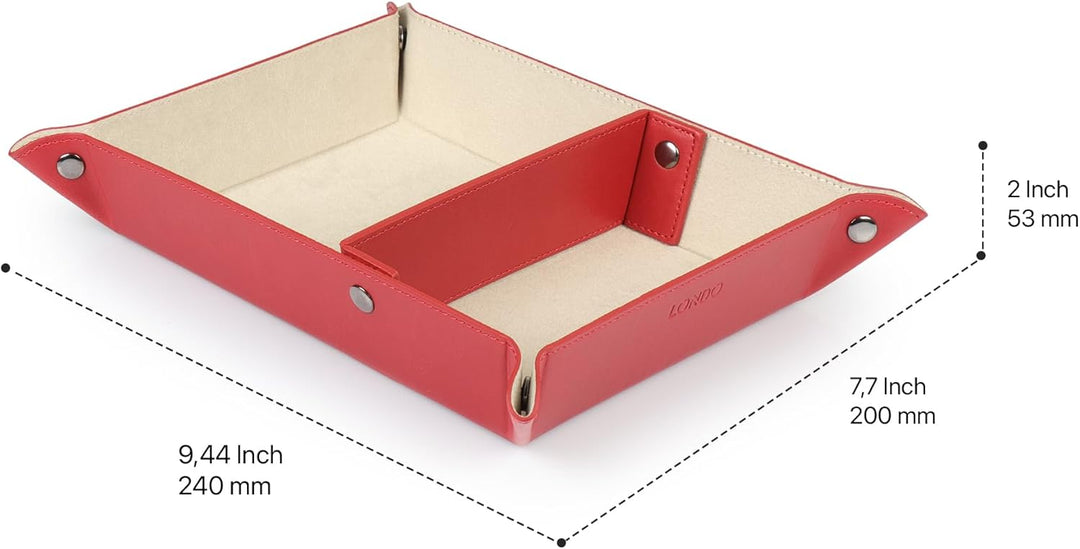 Londo Leder Taschenleerer - Vide Poche - Ledertablett Organizer, Praktische Aufbewahrungsbox - für G
