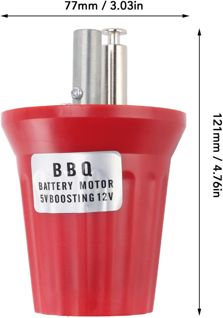 Wifehelper Elektrischer BBQ Rotatormotor, 5 V Bis 12 V USB betriebener Grillmotor, ABS Material, Aus
