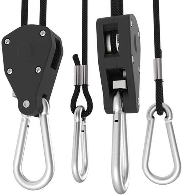 6 Paar 0,3 cm robuste Ratschenaufhänger, verstellbare Seilaufhänger für Pflanzenventilator, Filter,
