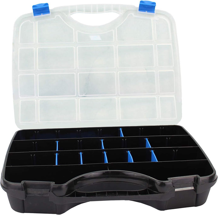 Tayg Sortimentskasten Basic Box 03/460 x 350 x 81 mm/bis zu 26 Fächer/schwarz-blau, schwarz, 024559