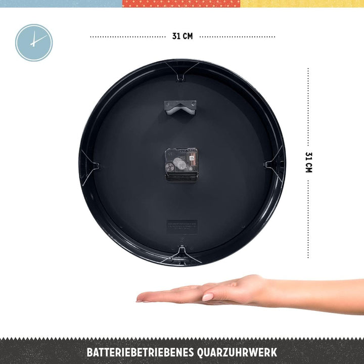 Nostalgic-Art Retro Wanduhr, Ø 31 cm, Mercedes-Benz – Tacho – Geschenk-Idee für Mercedes-Benz Access