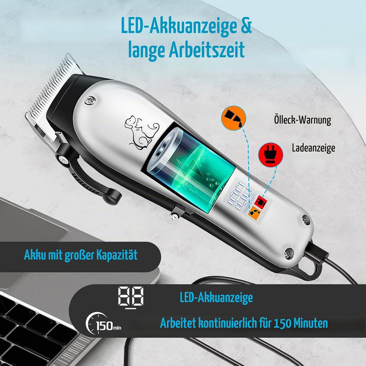 HyAdierTech Elektrische Hundeschermaschine, Hund Katze Tierhaarschneidemaschine, Professionelle Tier