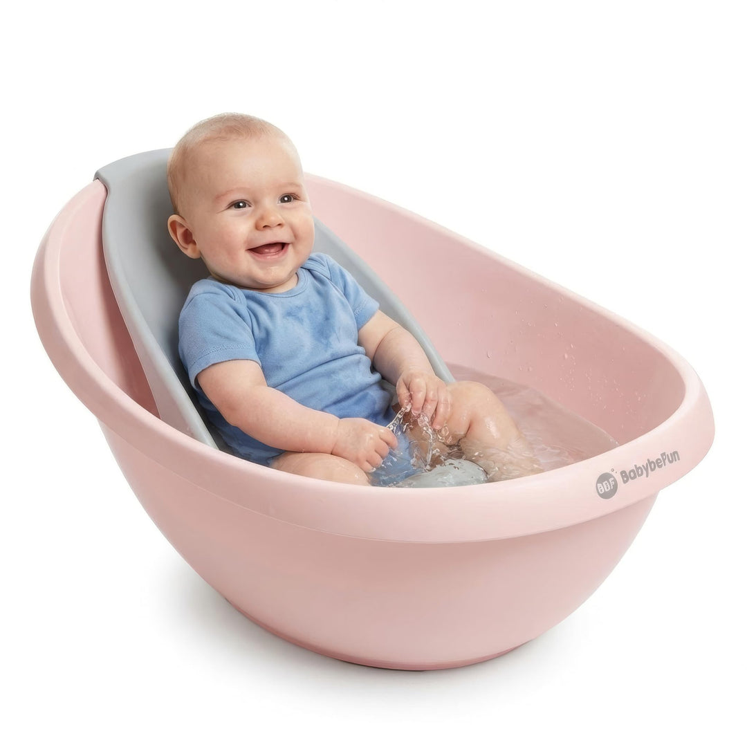 Baby Badewanne mit Badewanneneinsatz für Neugeborene [Testsieger] Rutschfest Babybadewanne für Babys