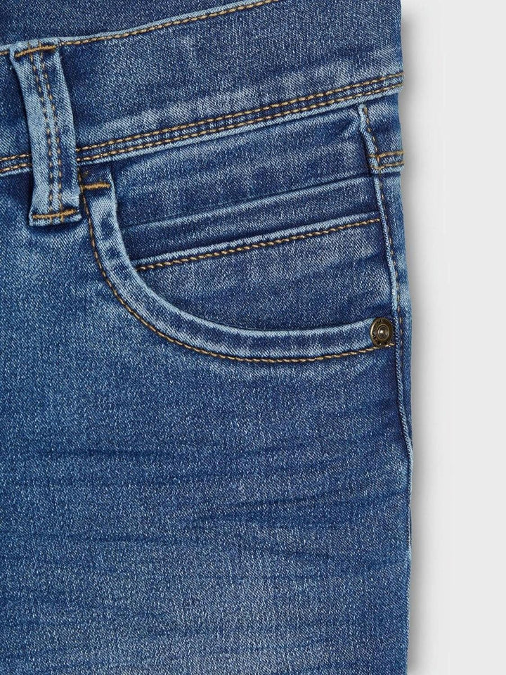 NAME IT Boy Jeans Slim Fit Sweat, Medium Blue Denim