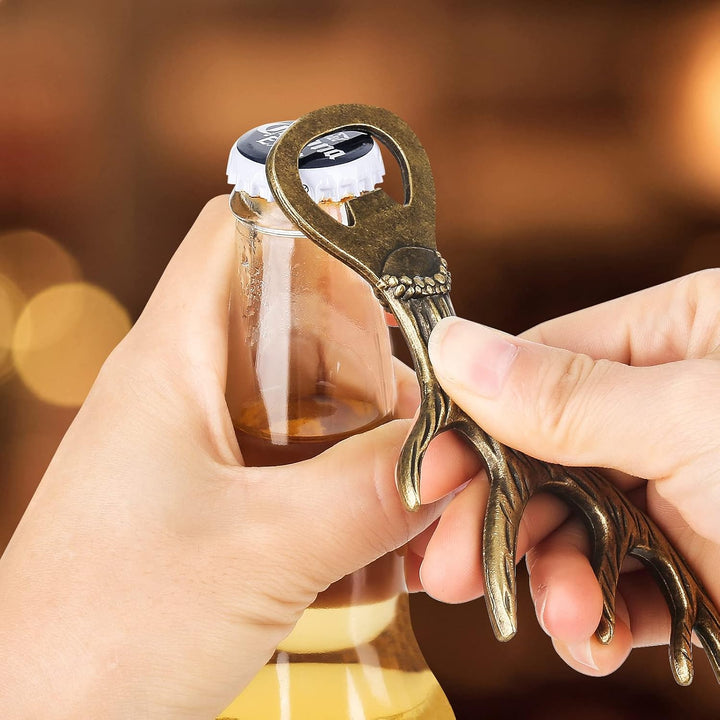 LKKCHER Hirschgeweih Geschenke, Geburtstagsgeschenk für Frauen Männer, Bierflaschenöffner, Weihnacht