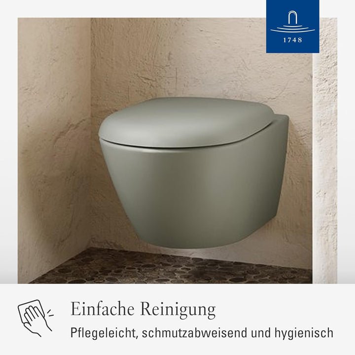 Villeroy & Boch Antao WC-Sitz - Toilettendeckel mit Absenkautomatik - Abnehmbarer, bruchsicherer Toi