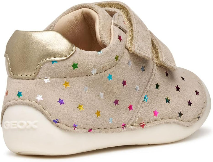 Geox Baby-Mädchen B Tutim First Walker Shoe 22 EU Beige Lt Gold, 22 EU Beige Lt Gold
