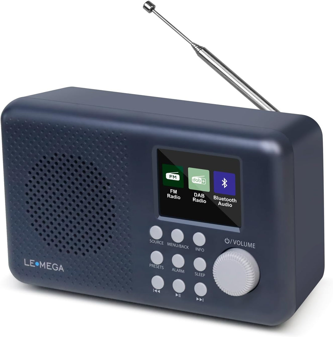 DAB-Radio mit Farbdisplay I DAB+ Tragbares Bluetooth-Radio I Digitale Radios mit Netzanschluss I UKW