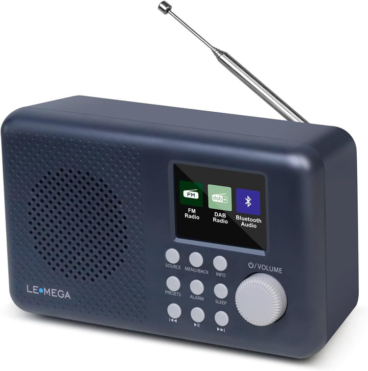 DAB-Radio mit Farbdisplay I DAB+ Tragbares Bluetooth-Radio I Digitale Radios mit Netzanschluss I UKW