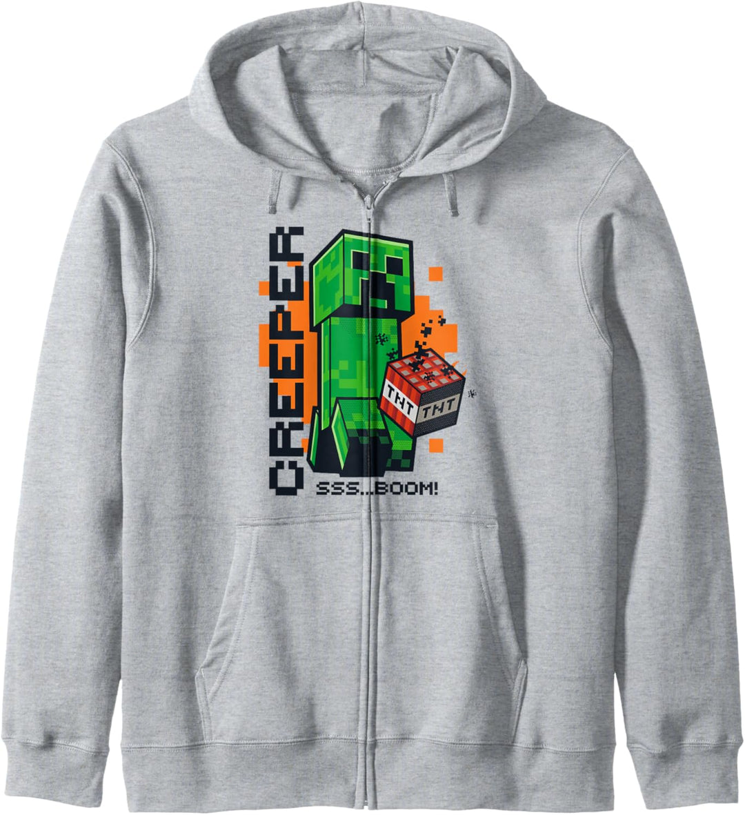 Minecraft Creeper Explosion TNT Poster Kapuzenjacke