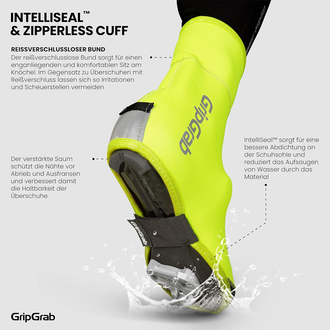 GripGrab Arctic Gefütterte Winter Rennrad Überschuhe Extrem Warme wasserdichte Winddichte Thermo Rad