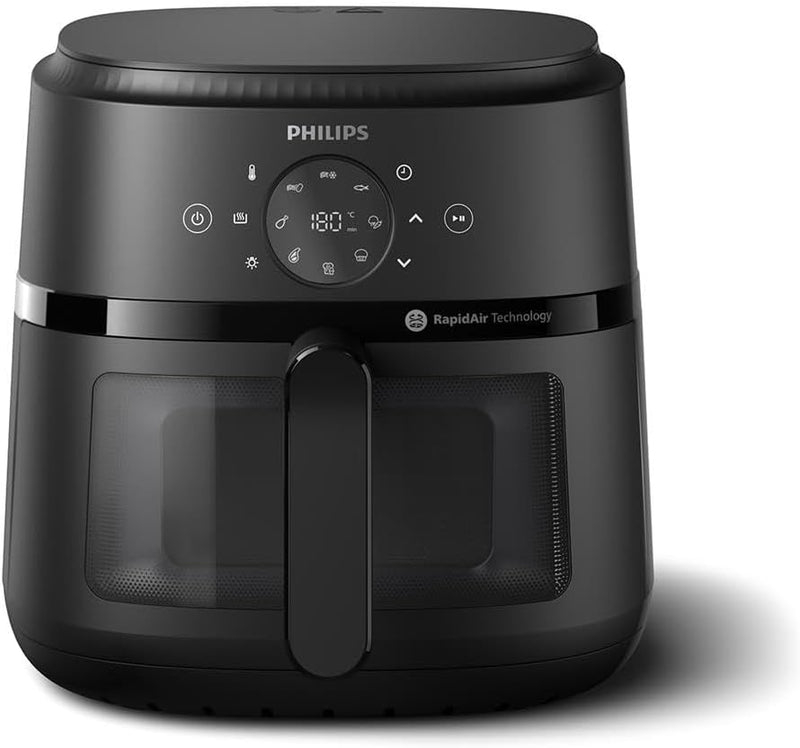 Philips Airfryer 2000-Serie 6,2L - Sichtfenster, Digitaler Touchscreen, 13 Kochoptionen, Bis zu 90%