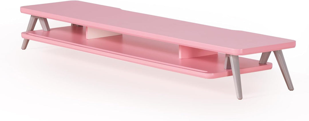Fenge Monitorständer, Integrierte Mulde für Smartphone, Tablet, Stift, Monitor Stand aus Metall und
