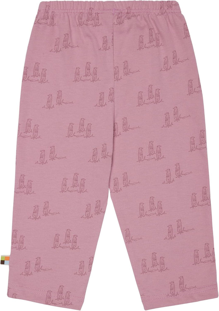 loud + proud Unisex Hose Druck, GOTS Zertifiziert Tierdruck Print 62-68 Aster, 62-68 Aster