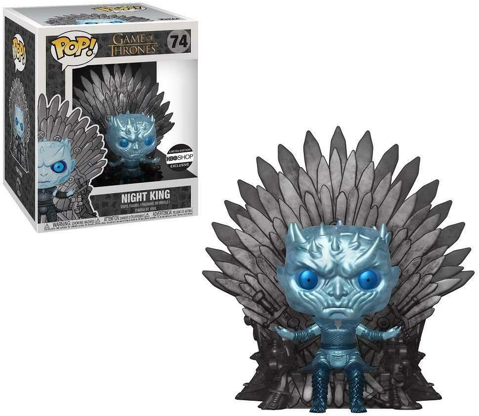 Funko Deluxe Pop! Game of Thrones – Night King Thron aus Vinyl, metallisch