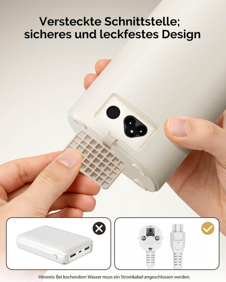 Maestri House Wasserkocher Klein 550ml, 6-in-1 Reisewasserkocher, Wasserkocher, Schnelles Aufheizen,