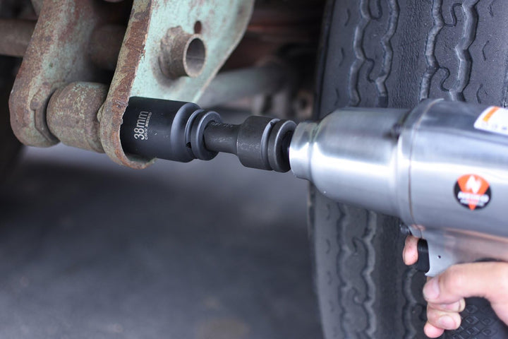 Neiko 02460 A 3/10,2 cm Tiefe Schlag metrische Stecknüsse, 8 Stück | 26 mm – 38 mm | CR-V Stahl 27 -