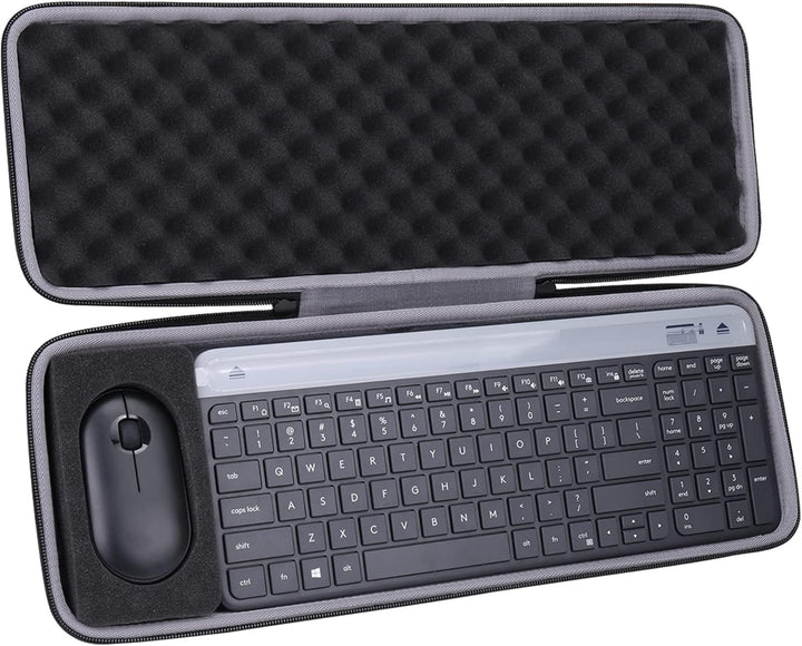 co2CREA Hart Tasche für Logitech MK470 Slim Combo Kabelloses Tastatur Maus Set Case Etui Tragetasche