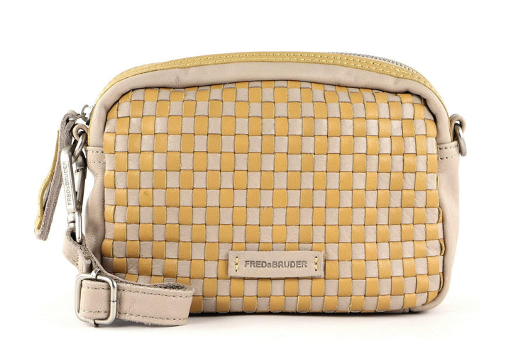 FREDsBRUDER Handtasche mit Webmuster mit Label-Applikationen