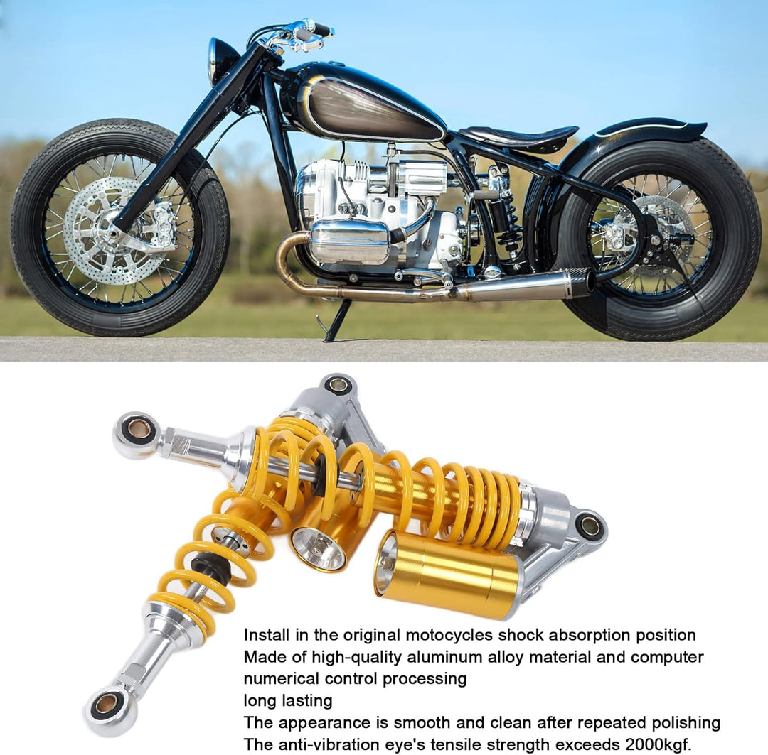 Motorrad-Stossdämpfer, Fydun 1 Paar 340mm Universal Stossdämpfer-Hinterradaufhängung Autozubehör für