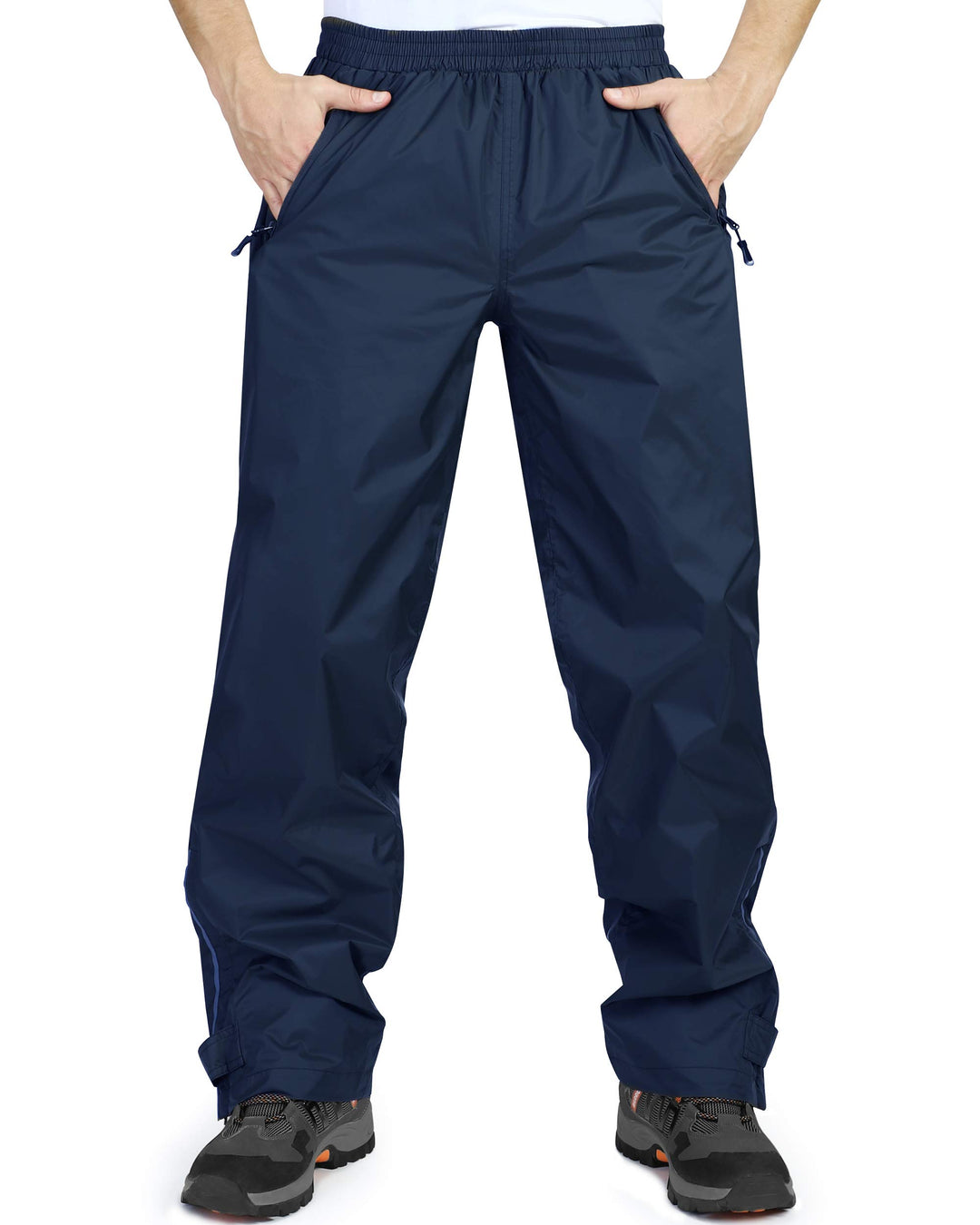 33,000ft wasserdichte Regenhose für Herren Leichte Regenhose Winddichte Outdoorhose zum Wandern Camp