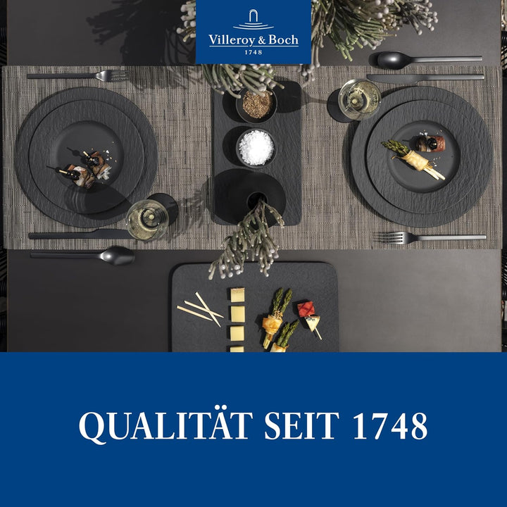 Villeroy & Boch - Manufacture Rock Starter-Set 6 tlg., Premium Porzellan, spülmaschinen-, mikrowelle