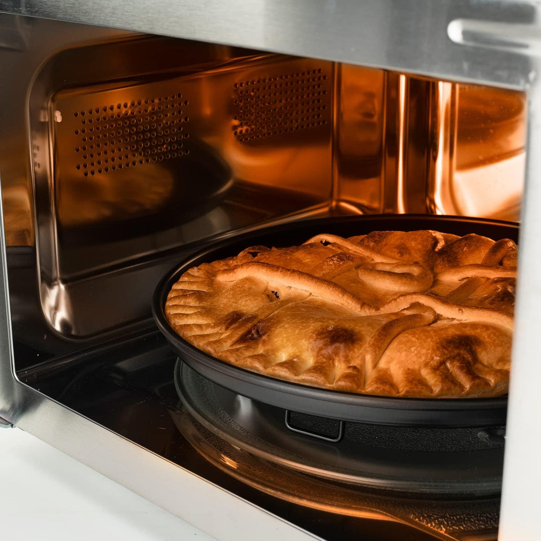 Black+Decker ES9700040B BXMZ901E Mikrowelle mit Grill und Konvektion, 25 liters, Grau Grill 25L