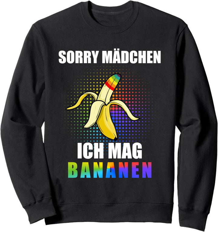 Ich Mag Bananen Lgbt-Q Stolz Schwul Stolzer Verbündeter Sweatshirt
